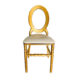 Ophelia Gold Chair with White Pad