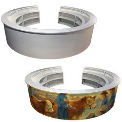 Halo Round White Bar