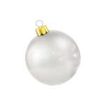 Holly Jolly Silver Oversized Ornament