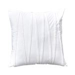 White Velvet Textured Pillow