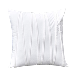 White Velvet Textured Pillow