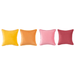 Set of (4) Velvet Spring Pillows