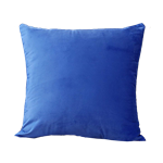 Azure Blue Velvet Pillow