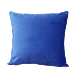 Azure Blue Velvet Pillow