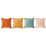 Set of (4) Velvet Autumn Pillows