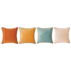 Set of (4) Velvet Autumn Pillows