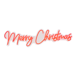 Merry Christmas - Red LED Neon