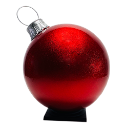 Oversized Ornament - Red