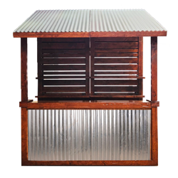 Corrugated Rustic Bar with Roof