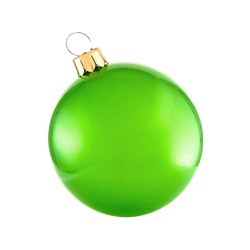Holly Jolly Oversized Ornament - Classic Green