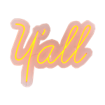 Y'all - Multicolor LED Neon