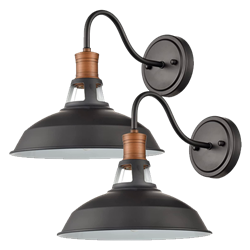 Rustic Gooseneck Sconce (Set of 2)