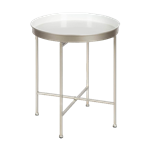 White Tray End Table