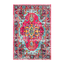 Hot Pink Mosaic Rug 6' x 9'