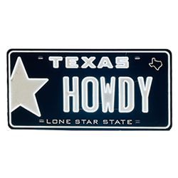 Texas License Plate LED Neon