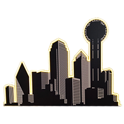 Dallas Skyline LED Neon