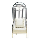 Silver Birdcage Chair