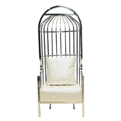 Silver Birdcage Chair