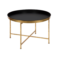 Black & Gold Tray Coffee Table