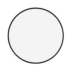 5' Graphic Circle Sign - Black Frame