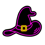Halloween Witch Hat LED Neon