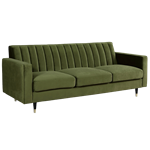 Olive Velvet Sofa