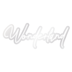 Wonderland – White LED Neon