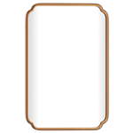 Gold Scalloped Mirror