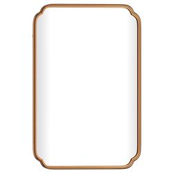 Gold Scalloped Mirror