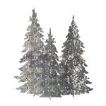 Disco Scenic Tree Trio (Set of 3)