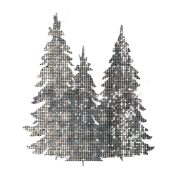 Disco Scenic Tree Trio (Set of 3)