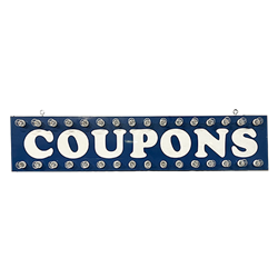 Lighted Coupons Sign