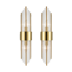 Modern Gold Wall Sconce (Set of 2)