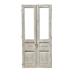 Vintage French Doors with Windows