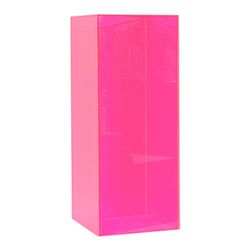 Neon Pink Pedestal 12" x 12" x 36"