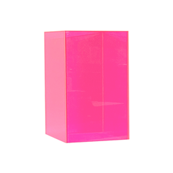 Neon Pink Pedestal 12" x 12" x 18"