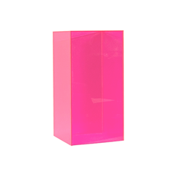 Neon Pink Pedestal 12" x 12" x 24"