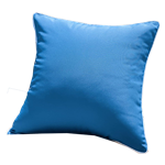Blue with White Piping Pillow