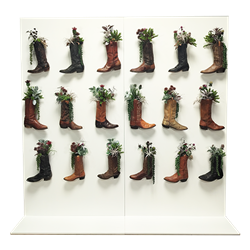 Boot & Succulent Wall 8’ x 8’