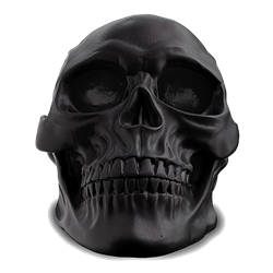 Skull Head - Black