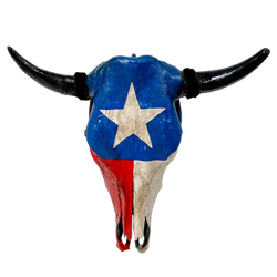 Texas Flag Cow Skull