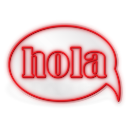Hola Thought Bubble - Multicolor LED Neon