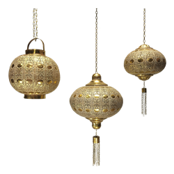 Moroccan Lamp Trio (Set of 3)