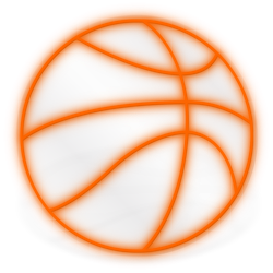 Basketball - Orange LED Neon