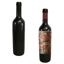 8' Brandable Wine Bottle