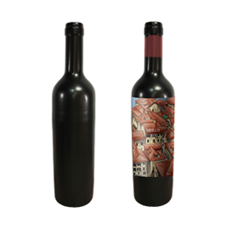 8' Brandable Wine Bottle