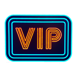 VIP Sign with Border LED Neon