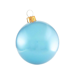 Holly Jolly Light Blue Oversized Ornament