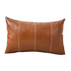 Leather Lumbar Pillow