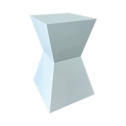 Modern White Highboy Table